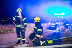 Branddienstübung in Polsing