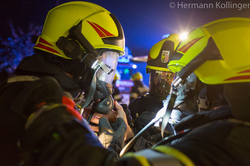 16.10.2014: Zimmerbrand im Jungmayrhof beübt