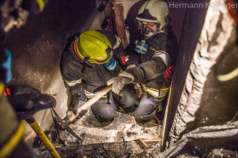 26.06.2015: Selbstentzündung sorgte für Feuer im Kellergang
