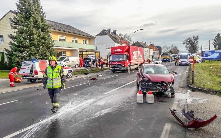 Unfall / Foto: FF Alkoven