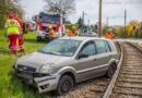 07.04.2019: Pkw-Unfall beim Straßhamer Bahnübergang endet glimpflich