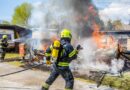 07.04.2019: Vollbrand eines Wohnwagens in Gstocket