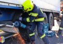 06.04.2020: Arbeiten nach Unfall B 129 & absturzdrohendes Geäst