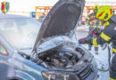 14.02.2021: Nachlöscharbeiten bei Autobrand an der Tankstelle