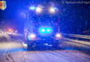 11.02.2021: Glimpflicher Schnee-Ausrutscher gegen Lkw auf der B 129