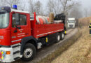 10.02.2022: Lkw-Bergung nach Navi-Fehlleitung zwischen Ufer und Weidach