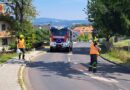 28.08.2024: Ölbindearbeiten auf Hörschinger Landesstraße in Winkeln