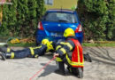 21.04.2025: Pkw durchbricht in Forst Gartenzaun und sitzt auf