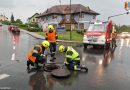 03. / 04.07.2025: Angehobener Kanaldeckel auf der B 133 im Bereich von Straßham