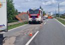 09.07.2025: Technisches Gebrechen löst größeren Ölverlust bei Lkw auf der B 129 aus