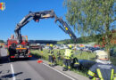 29.05.2026: Autobergung mit Kran nach Pkw-Unfall in Fraham